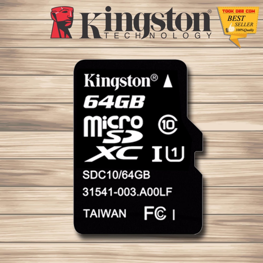 Kingston เมมโมรี่การ์ด 64GB Micro SD Card Class 10 80MB/s WithAdapter (SDC10G2/64GBFR) Kingston เมมโมรี่การ์ด 64GB Micro SD Card Class 10 80MB/s WithAdapter (SDC10G2/64GBFR)
