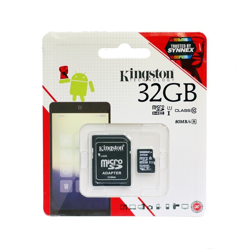 Kingston เมมโมรี่การ์ด Micro SDHC Class 10 32GB Kingston เมมโมรี่การ์ด Micro SDHC Class 10 32GB