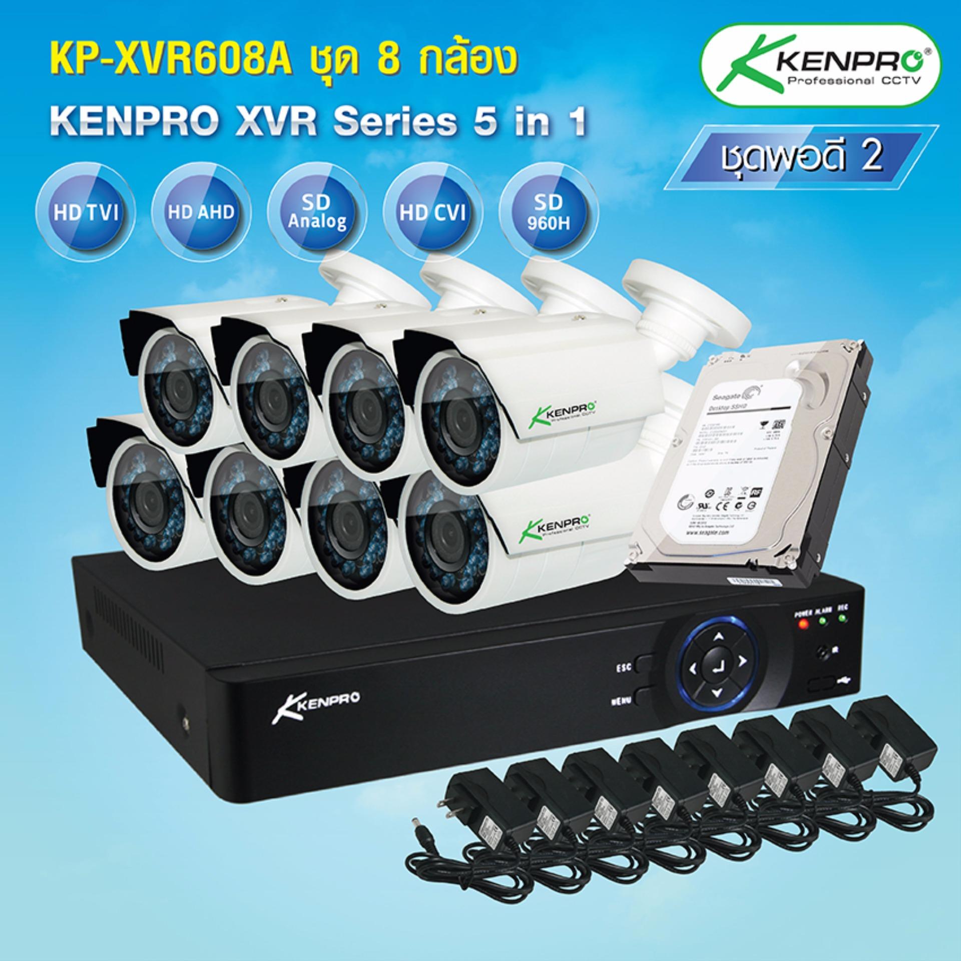 KP-XVR608A ชุด 8 กล้อง KP-XVR608A ชุด 8 กล้อง