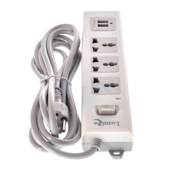 Lumira POWER BAR L502U (5M, 3ช่อง, 2USB)