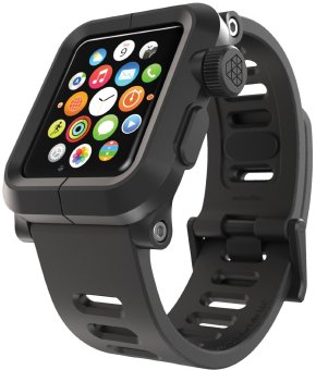 LUNATIK EPIK โพลีคาร์บอเนตเคส และซิลิโคนรัดสำหรับ Apple Watch 42มมสีดำ/สีดำ