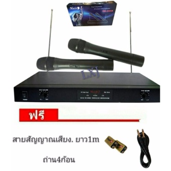 LXJไมโครโฟนไร้สาย ไมค์ลอยคู่ WIRELESS MICROPHONE ยี่ห้อ TM240A