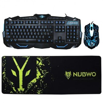 ซื้อ/ขาย Marvo ชุด keyboard คีย์บอร์ด + mouse เมาส์ ไฟ 3 สี รุ่น KM400 + แผ่นรองเมาส์ NUBWO NP009(770x259x5mm)