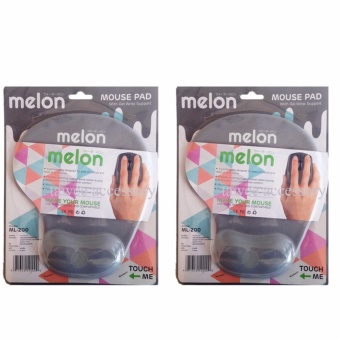 Melon แผ่นรองเม้าส์ พร้อมเจลรองข้อมือ Mouse Pad With Gel Wrist Support สีเทาอ่อน 2 ชิ้น June 2018 - 2 Melon แผ่นรองเม้าส์ พร้อมเจลรองข้อมือ Mouse Pad with Gel Wrist Support สีเทาอ่อน 2 ชิ้น - 2