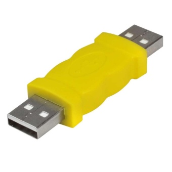 MENGS® USB Type A Male To Male Coupler Connector Adapter For Cable - Yellow MENGS® USB Type A Male To Male Coupler Connector Adapter For Cable - Yellow