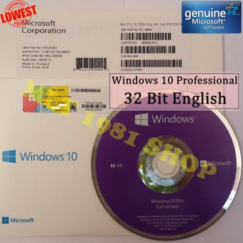 MICROSOFT WINDOWS 10 PROFESSIONAL 32 bit Eng OEM DVD MICROSOFT WINDOWS 10 PROFESSIONAL 32 bit Eng OEM DVD