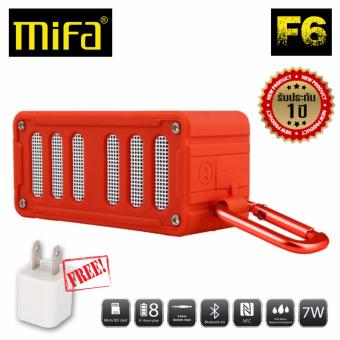 MiFa Bluetooth Speaker ลำโพงบลูทูธ รุ่น F6 (สีแดง) แถมฟรี เต้าชาร์จ