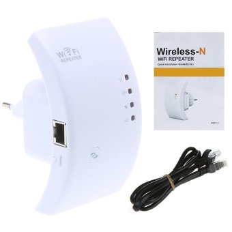 ประเทศไทย Millionaire ดูดสัญญาณ WiFi ง่ายๆ แค่เสียบปลั๊ก Best Wireless-N Router 300Mbps Universal WiFi Range Extender Repeater High Speed (White)