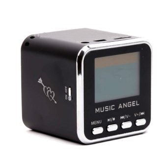 Music Angel ลำโพงพกพาหน้าจอ LCD พร้อม FM รุ่น JH-MD08 (Black)ประกันศูนย์ไทย