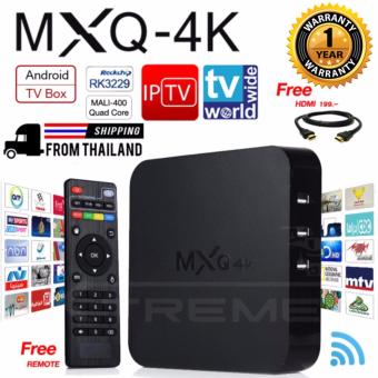 MXQ 4K Smart TV Box  RK3229 KODI  4K 60fps Support XX-MXQ4K  Free HDMI Cable  Free WorldWide Television