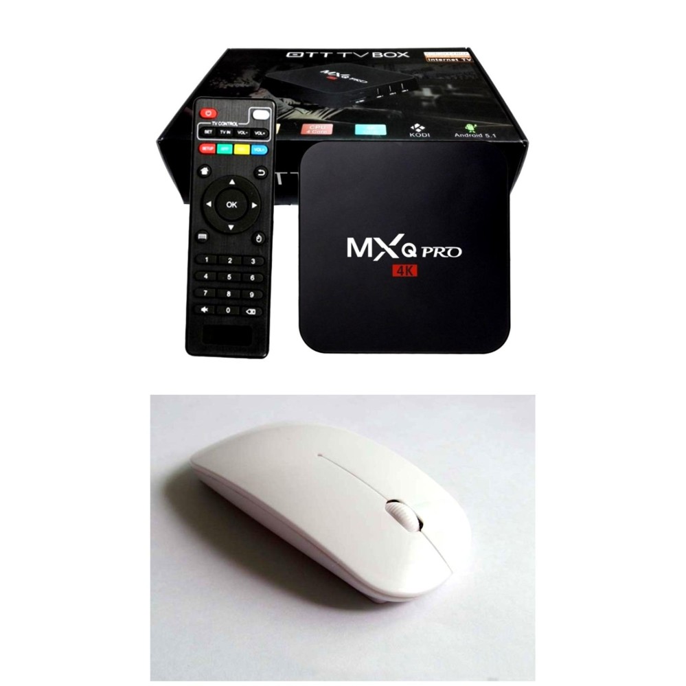  นราธิวาส MXQ Pro Smart Box Android 7.1 Amlogic S905W 4K Quad Core 64bit 1GB/8GB by Egreat (สีดำ)﹢Wireless Mouse 2.4G