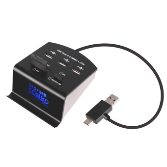 New USB Type C/Micro USB OTG HUB Adapter SD/Micro SD/MS/M2 Card Reader - intl New USB Type C/Micro USB OTG HUB Adapter SD/Micro SD/MS/M2 Card Reader - intl
