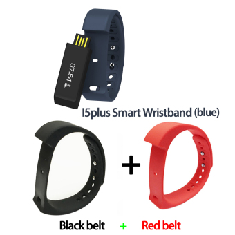 niceEshop สีดำสายรัดข้อมือเจ็บบลูทูธ 4.0กันน้ำเครื่องตรวจวัดกิจกรรม Smartband ที่มี 2ชิ้นรัดแทน