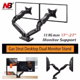 North Bayou NB F160 by Mastersat ขาตั้งจอ แบบ Dual  Gas Strut Desktop Dual LCD , LED Monitor Stand , LCD Stand, ขาแขวนจอ lcd ,led แบบ 2 จอ รองรับจอ 17