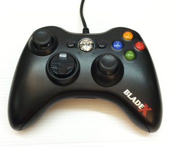 Nubwo BladeX จอยเกมส์มิ่ง ทรง XBOX 360 ใช้กับคอมพิวเตอร์ USB NJ-34 (สีดำ)Black