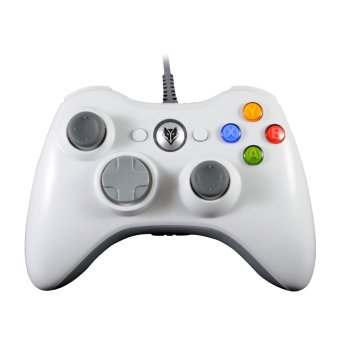 NUBWO NJ-29 จอยเกมส์หมาป่า xbox 360 (สีขาว)