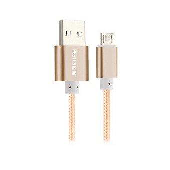 ขอเสนอ Nylon Metal Mobile Phone Data Line Suitable For Android MobilePhone(1M Gold) เปรียบเทียบราคา Nylon Metal Mobile Phone Data Line Suitable For Android MobilePhone(1M Gold)