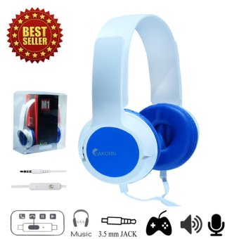 OAKORN Headphones Speaker M1 Blue หูฟังแบบมีสาย รุ่น M1 สีน้ำเงิน