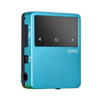 ONN X1 music player จิ๋ว รองรับบลูทูช ทัชสกรีน บันทึกเสียงนับก้าวเดินได้ (สีฟ้า)