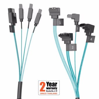 ORICO สายเชื่อมต่อ โอริโก้ CPD-7P6G- BW904s 4 x SATA3 6Gbps - สีดำ ORICO สายเชื่อมต่อ โอริโก้ CPD-7P6G- BW904s 4 x SATA3 6Gbps - สีดำ