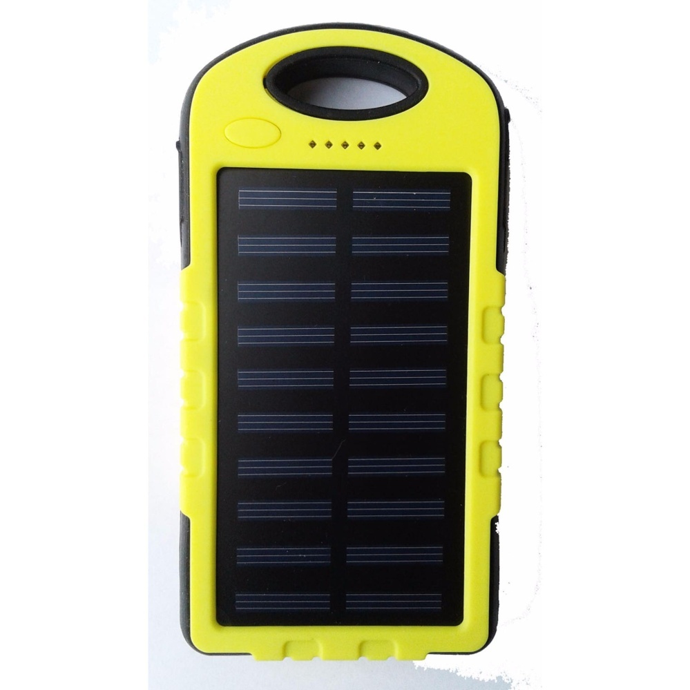 Power Bank Solar Cell 30000 mAh รุ่นกันน้ำ - Yellow