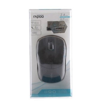 ประเทศไทย RAPOO Wireless Optical Mouse (MS1190-BK) Black