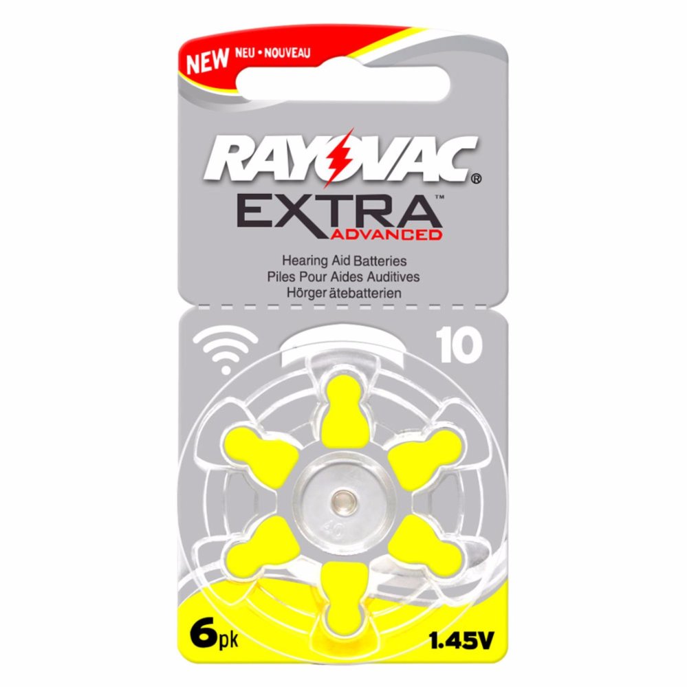 Rayovac ถ่านสำหรับเครื่องช่วยฟัง ถ่านเครื่องช่วยฟัง ถ่านหูฟังคนแก่ขนาดA10/PR70 แพ็ค 6 ก้อน ถ่านอุปกรณ์ช่วยฟังนำเข้ามาตรฐานยุโรป ExtraAdvanced 1.45V Zinc Air Hearing Aid Battery (6 PCS) Rayovac ถ่านสำหรับเครื่องช่วยฟัง ถ่านเครื่องช่วยฟัง ถ่านหูฟังคนแก่ขนาดA10/PR70 แพ็ค 6 ก้อน ถ่านอุปกรณ์ช่วยฟังนำเข้ามาตรฐานยุโรป ExtraAdvanced 1.45V Zinc Air Hearing Aid Battery (6 PCS)
