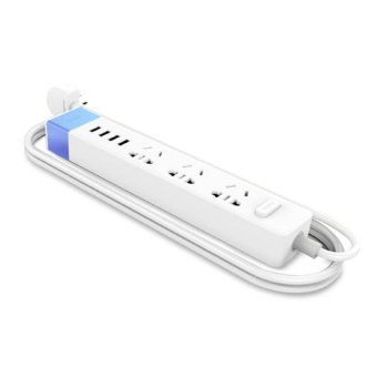 REMAX ปลั๊กไฟ 3 ช่อง และ USB 4 Port รุ่น RU-S2(สีเหลือง)