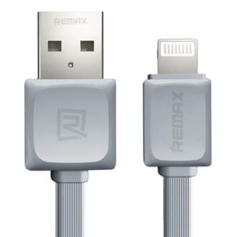 Remax RC-008i Quick Charge and Data Cable สายชาร์จ Lightning foriPhone 5 / 5C / 5S / 6 / 6 Plus / iPad (สีเทา) Remax RC-008i Quick Charge and Data Cable สายชาร์จ Lightning foriPhone 5 / 5C / 5S / 6 / 6 Plus / iPad (สีเทา)