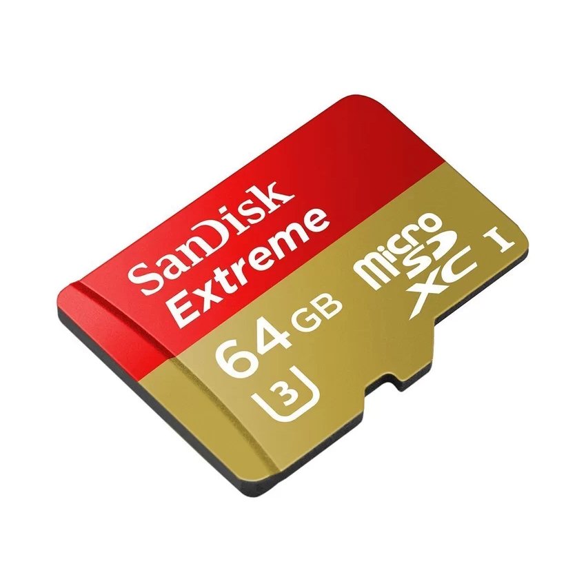 SanDisk เมมโมรี่การ์ด 64GB Extreme Micro SD SDXC Class10 UHS-I U3Card 60MB For Go Pro Hero SanDisk เมมโมรี่การ์ด 64GB Extreme Micro SD SDXC Class10 UHS-I U3Card 60MB For Go Pro Hero