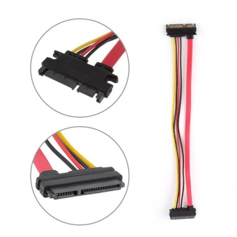 ลดราคา SATA 7 + 15 pin extension cord hard disk Male to female extensioncable 30cm - intl ประกาศขาย SATA 7 + 15 pin extension cord hard disk Male to female extensioncable 30cm - intl