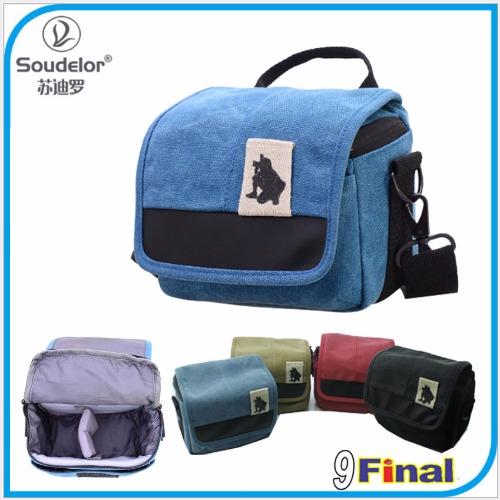 Soudelor Camera Bag กระเป๋ากล้อง DSLR /MirrorLess ขนาดเล็ก ผ้าCanvas รุ่น 1682S - สีน้ำเงิน (Blue) Soudelor Camera Bag กระเป๋ากล้อง DSLR /MirrorLess ขนาดเล็ก ผ้าCanvas รุ่น 1682S - สีน้ำเงิน (Blue)