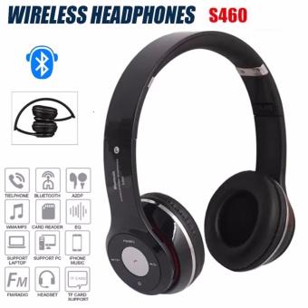 Stereo Wireless Bluetooth Headphone หูฟังบลูทูธ หูฟังไร้สาย หูฟังไอโฟน รุ่น S460 (black)