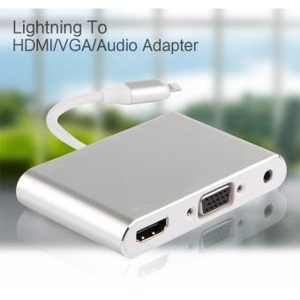 ประเทศไทย SUNWAYOriginal Lighting to HDMI/VGA/Audio Adapter for iphone5 5s 5c 6 6s 6 7 plus ipad Pro 9.7 \ipad Pro 12.9\ipad air2 ipad air