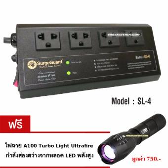 SurgeGuard SL-4+A100 เครื่องกรองไฟ กันไฟกระชาก ปลั๊กไฟ รางปลั๊กไฟ ปลั๊กสำหรับเครื่องเสียง ปลั๊กสำหรับทีวี โฮมเธียร์เตอร์
