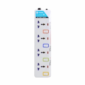 TOSHINO ปลั๊กพ่วงป้องกันไฟกระชาก 4ที่ 4สวิตช์ สายไฟยาว 4.5 เมตร รุ่น E-9145Y (สีขาว)