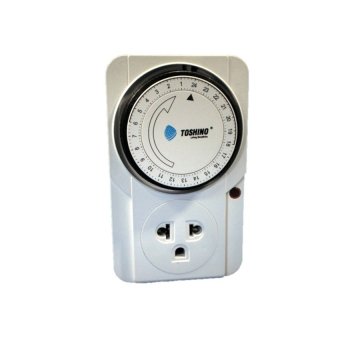 Toshino ตัวตั้งเวลา พร้อมระบบกันไฟกระชาก Timer Toshino 24-hour รุ่น TS-MT3 (สีขาว)