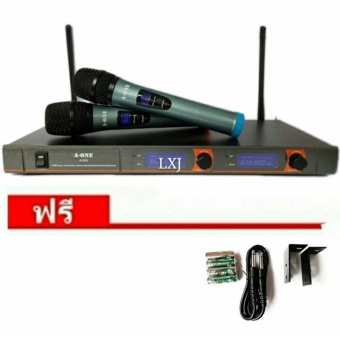ไมโครโฟนไร้สาย/ไมค์ลอยคู่ UHF ประชุม ร้องเพลง พูด WIRELESS Microphone รุ่น A-ONE A-222 ไมโครโฟนไร้สาย/ไมค์ลอยคู่ UHF ประชุม ร้องเพลง พูด WIRELESS Microphone รุ่น A-ONE A-222