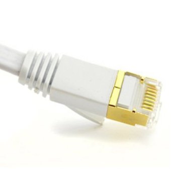 Ultra-slim Flat Type Cat.7 High-Speed LAN Cable สายแลน CAT 7 10M (White) July 2018 - 2 Ultra-slim Flat Type Cat.7 High-Speed LAN Cable สายแลน CAT 7 10M (White) - 2