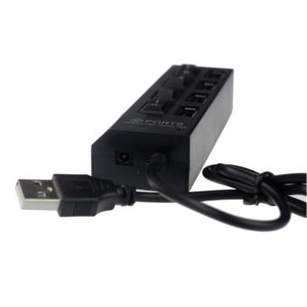 USB 2.0 4 Port Power On/Off Switch LED Hub For PC Laptop Notebook(สีดำ) May 2018 - 2 USB 2.0 4 Port Power On/Off Switch LED Hub for PC Laptop Notebook(สีดำ) - 2