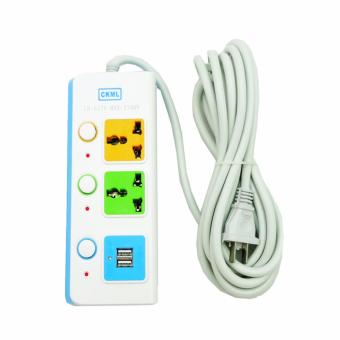 ปลั๊กพ่วง USB CKML LH-625U MAX:2500W