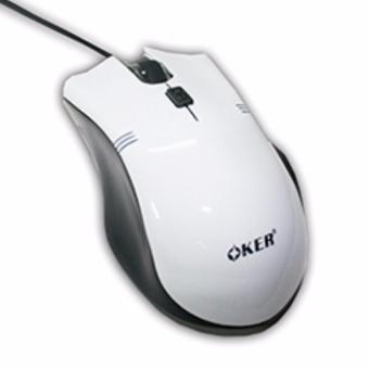 ประเทศไทย USB Optical Mouse OKER (DL-303) White