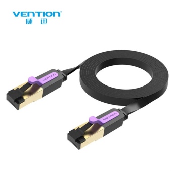 ขายด่วน Vention CAT7 Network Cable Flat Design Patch Lan Cable For PC Router Laptop black & purple 10m - intl โปรโมชั่นพิเศษ Vention CAT7 Network Cable Flat Design Patch Lan Cable For PC Router Laptop black & purple 10m - intl