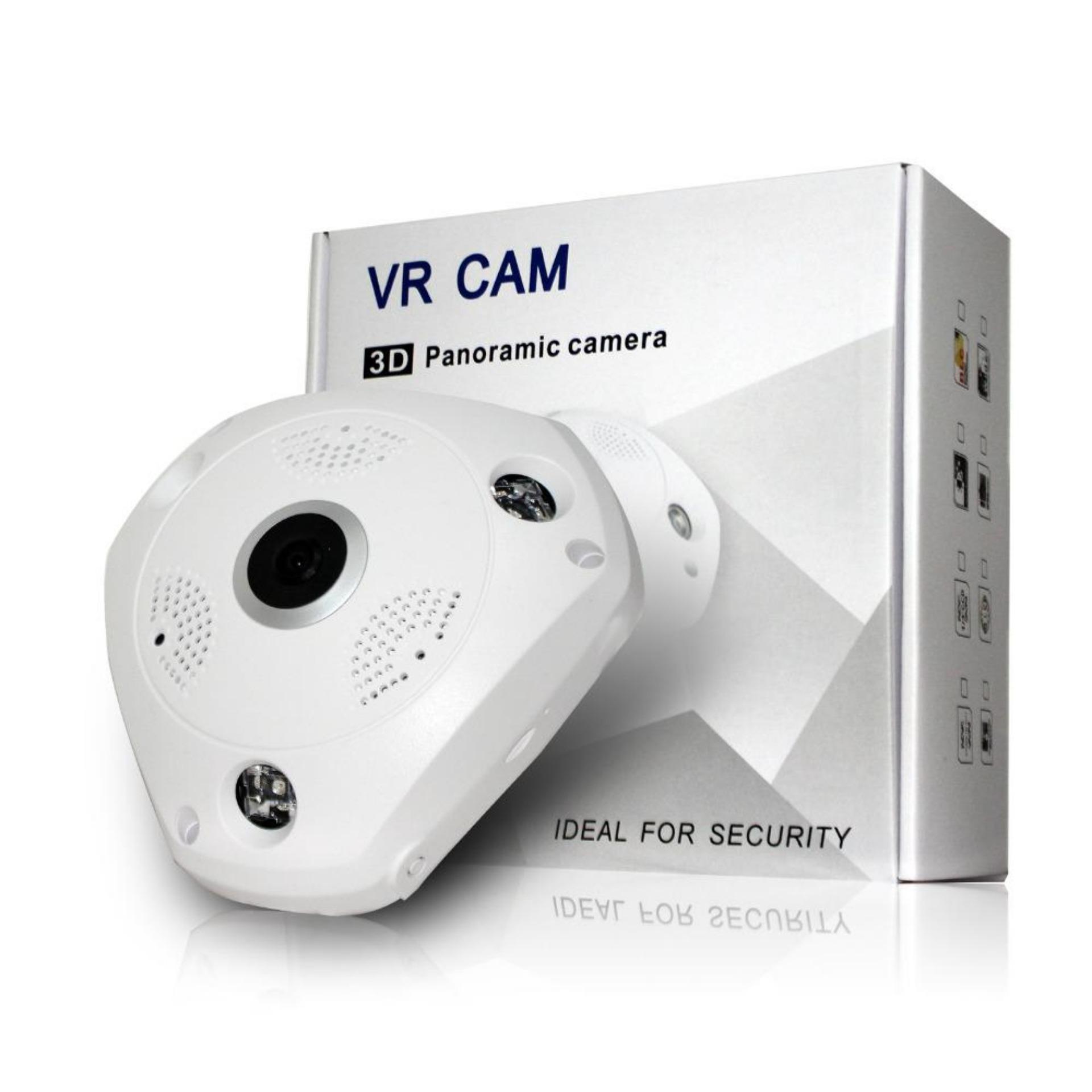 VR CAM 1.3 MP 1080P cctv, กล้องวงจรปิดไร้สาย 3D Panoramic Camera Lens 360°, สีขาว, องศา VR CAM 1.3 MP 1080P cctv, กล้องวงจรปิดไร้สาย 3D Panoramic Camera Lens 360°, สีขาว, องศา