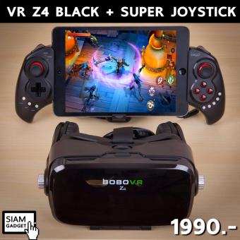 แว่น VR Z4 Black Edition สีดำ + จอยเกม iPEGA 9023 Gamepad BOBOVR 3D Glasses ของแท้ 100% พร้อมรีโมทบลูทูธ มาพร้อมหูฟัง stereo