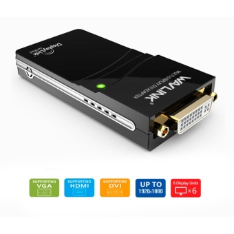 ลดราคา Wavlink USB2.0 to VGA/DVI/HDMI Video Graphics and Display AdapterExternal Video Card for Multiple Monitors Display up to 1920 × 1080Pixel with Extend and Mirror Mode - intl รีวิวพันทิป Wavlink USB2.0 to VGA/DVI/HDMI Video Graphics and Display AdapterExternal Video Card for Multiple Monitors Display up to 1920 × 1080Pixel with Extend and Mirror Mode - intl