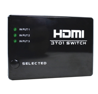 Wellcore/oem HDMI In 3 Out 1 Switch Ultra High Performance (Black)