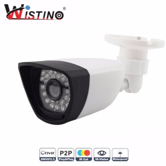 Wistino Onvif 1MP Bullet IP Camera Outdoor Waterproof CCTV 720P HD Network 3.6mm Lens 30 IR-LEDs