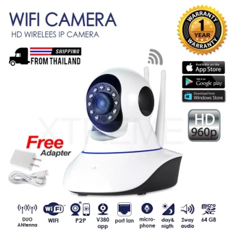 รีวิว Xtreme P2P CCTV PTZ กล้องวงจรปิดไร้สาย IP Camera / Wifi / Lan Port / Day&Night / Infrared / อินฟราเรด / 1.3 ล้านพิกเซล / HD 960P / ติดตั้งด้วยระบบ Plug And Play / มีเสาสัญญาณ 2 เสา / สามารถจับภาพในที่มืด / มีไมโครโฟนและลำโพงในตัว / FREE Adapter อยากขาย Xtreme P2P CCTV PTZ กล้องวงจรปิดไร้สาย IP Camera / Wifi / Lan Port / Day&Night / Infrared / อินฟราเรด / 1.3 ล้านพิกเซล / HD 960P / ติดตั้งด้วยระบบ Plug And Play / มีเสาสัญญาณ 2 เสา / สามารถจับภาพในที่มืด / มีไมโครโฟนและลำโพงในตัว / FREE Adapter