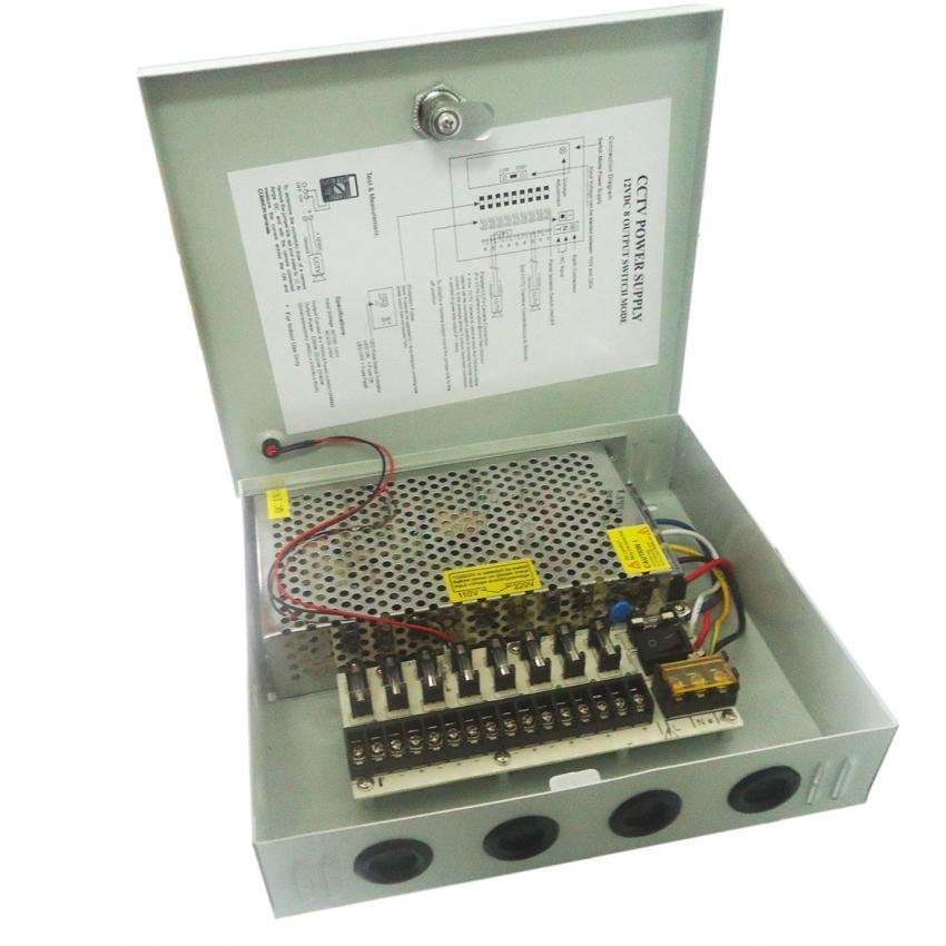 Yes Tv CCTV Power Supply 8 CH สำหรับกล้องวงจรปิด 4-8 ตัว Yes Tv CCTV Power Supply 8 CH สำหรับกล้องวงจรปิด 4-8 ตัว